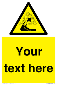 Custom warning asphyxiating atmosphere